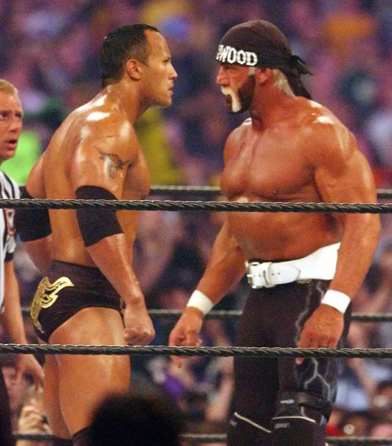 The Rock y Hulk Hogan