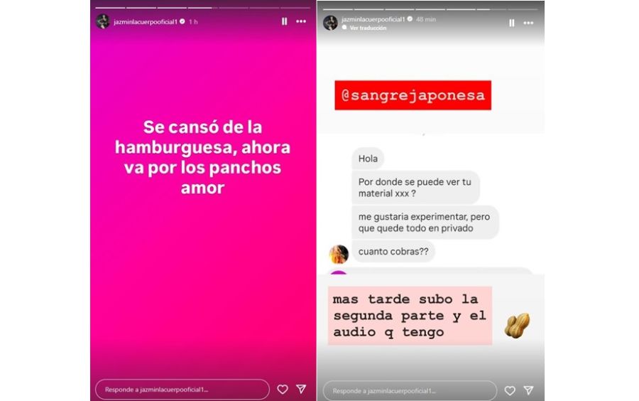 El supuesto chat de Jazmín La Cuerpo con Mauro Icardi
