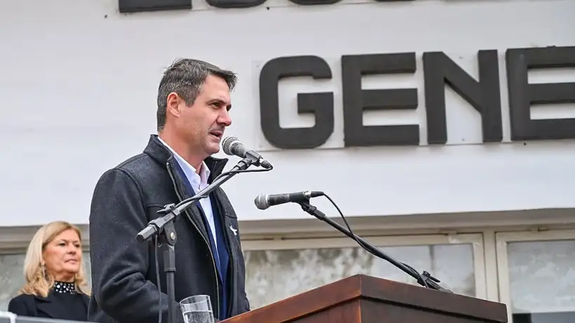 Guillermo Cavigliasso inaugura la escuela agrotecnica