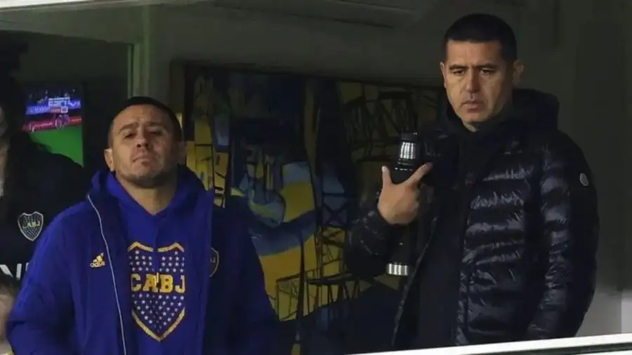Cristian Riquelme y Juan Román Riquelme