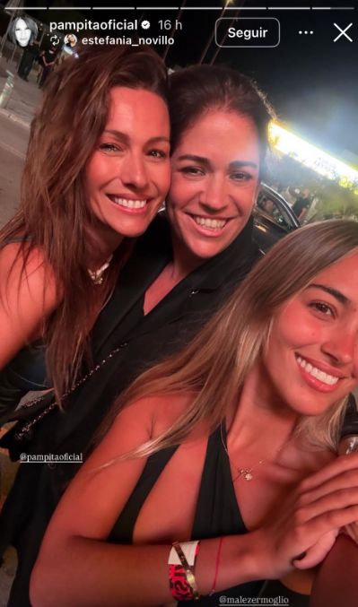 Pampita en sus vacaciones