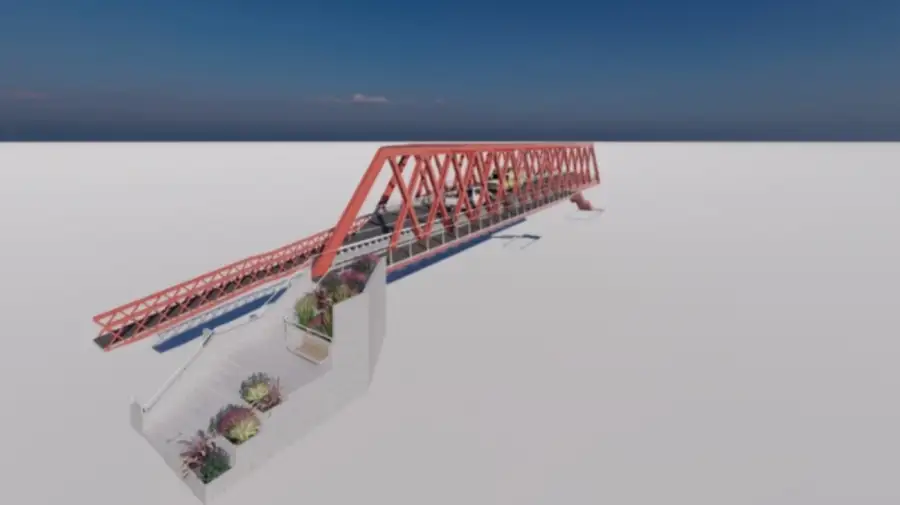 Construcción de un nuevo puente en Ciudad de la Paz