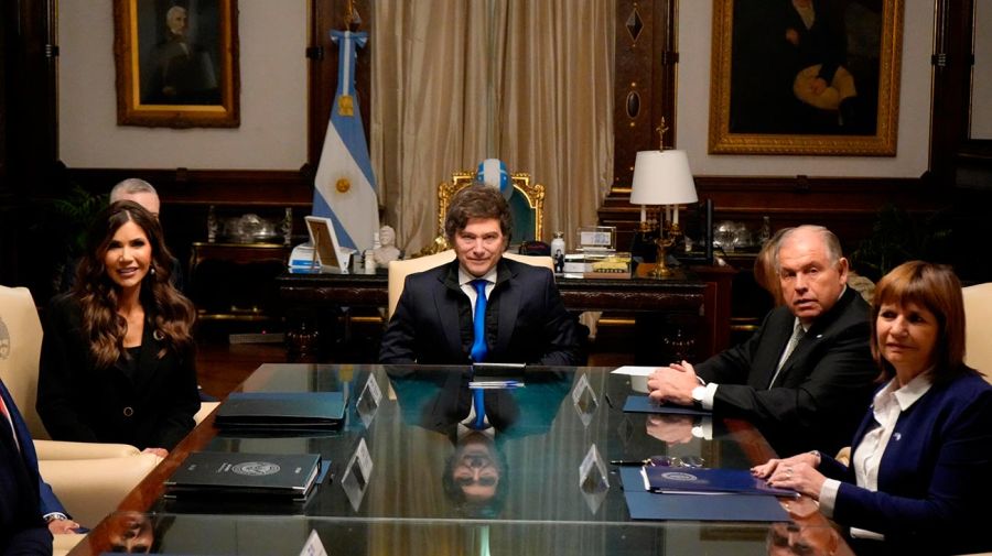 Kristi Noem y Milei 28072025