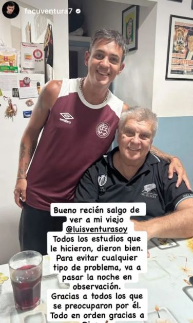 Luis Ventura internado: cómo sigue su salud 