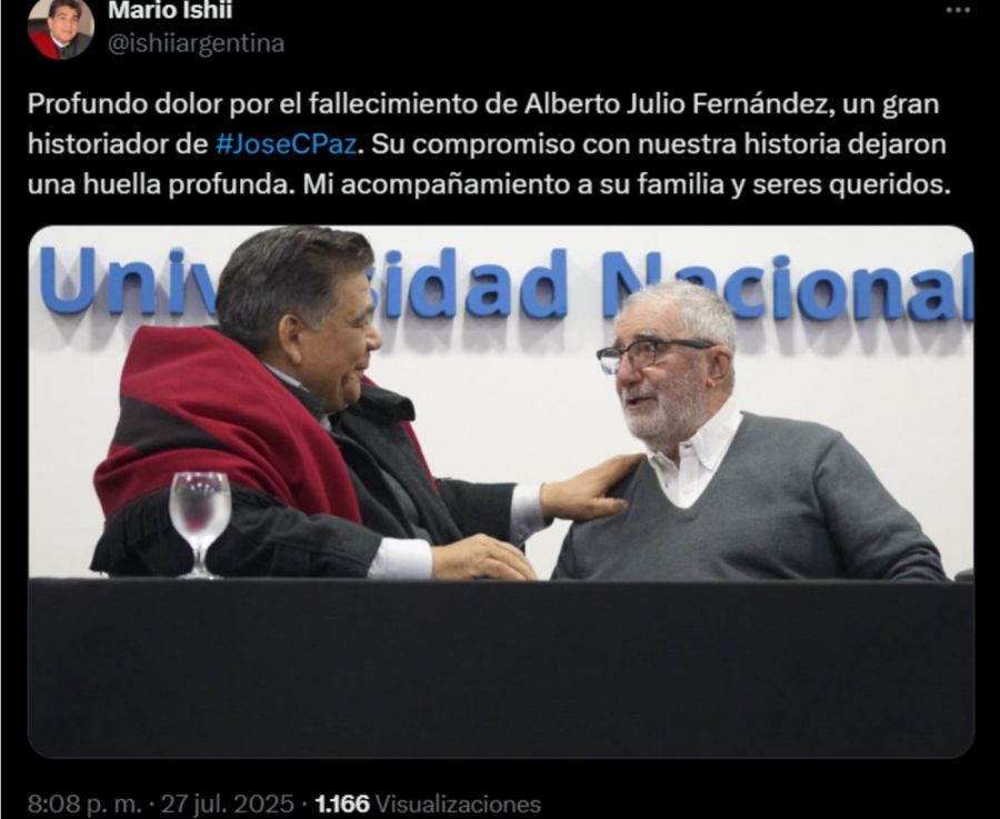 Muerte de Alberto Fernández en José C. Paz 20250728