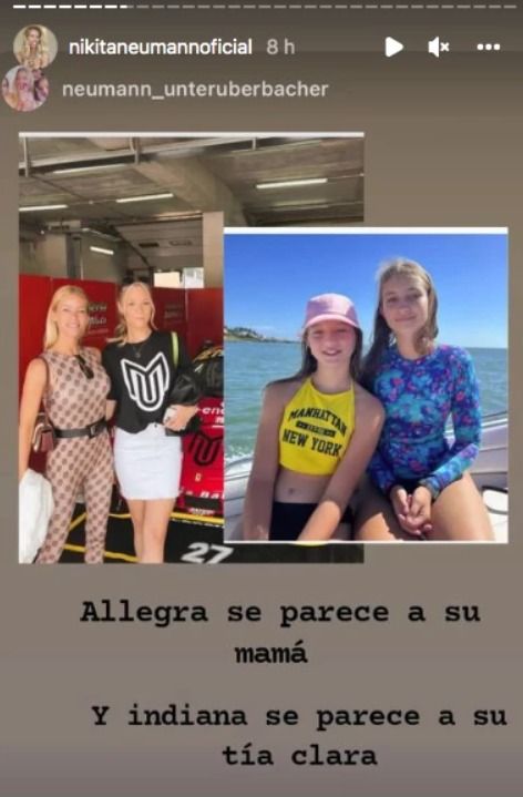 Nicole Neumann, Indiana Cubero y Clara Unterüberbacher