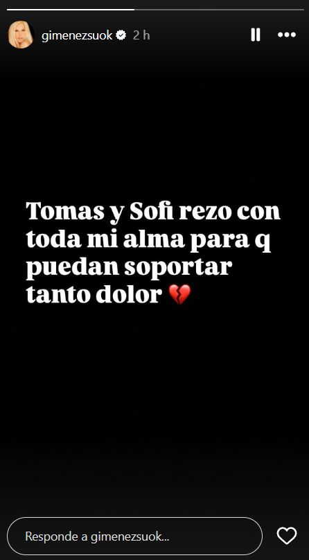 El desgarrador mensaje de Susana Giménez para Tomas Yankelevich y Sofía Reca tras la muerte de su hija 
