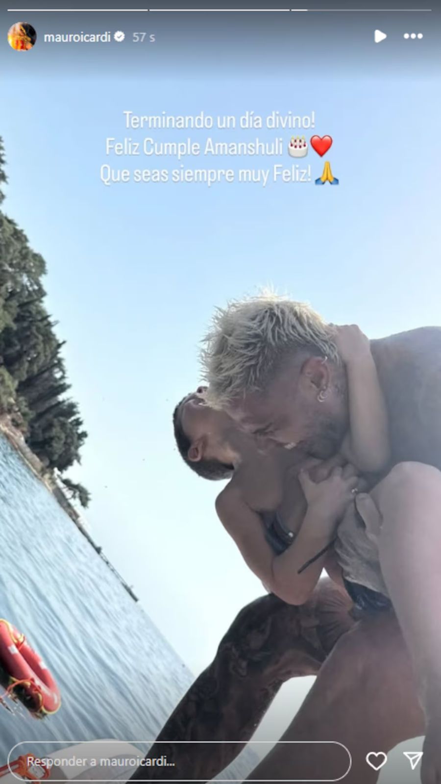 El particular apodo que Mauro Icardi le puso a Amancio, el hijo de la China Suárez: 