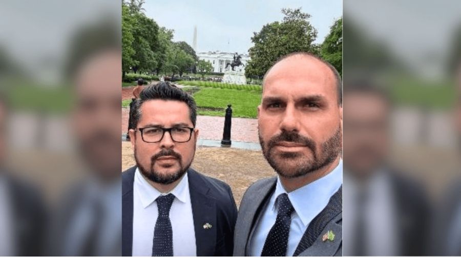 20250731 Eduardo Bolsonaro y Paulo Figueireo