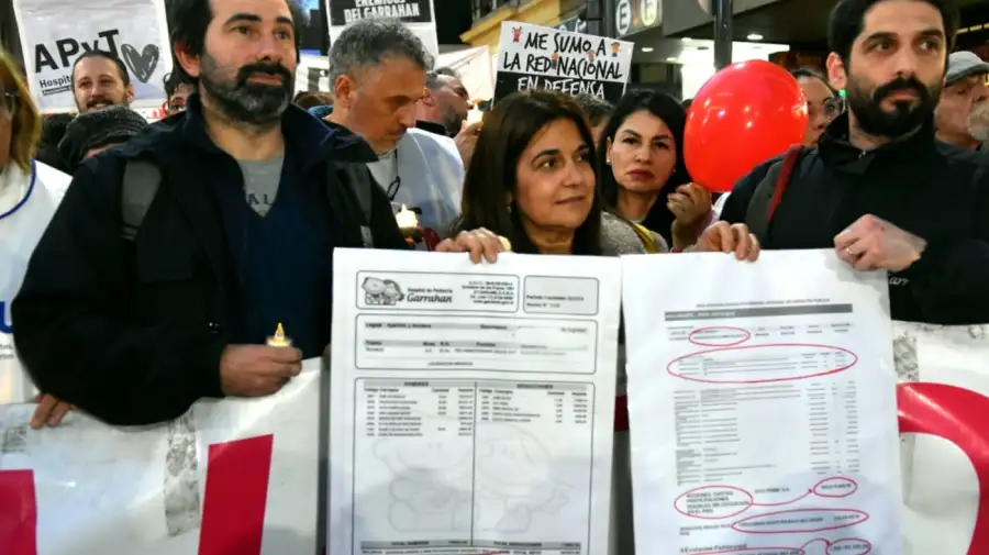 20250731 Marcha de velas de trabajadores del Hospital Garrahan