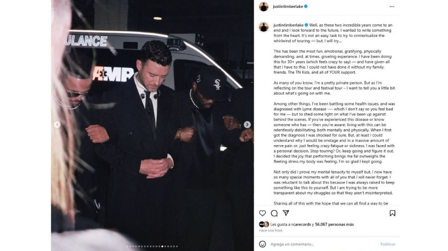 Justin Timberlake sufre la Enfermedad de Lyme