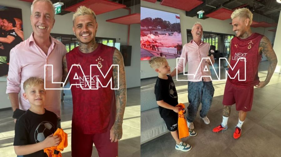 Marley con Mauro Icardi