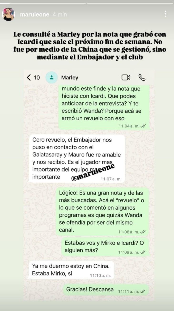 Marley sobre la nota con Mauro Icardi