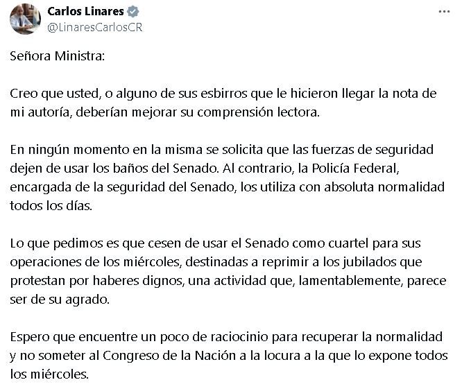 Tuit Carlos Linares