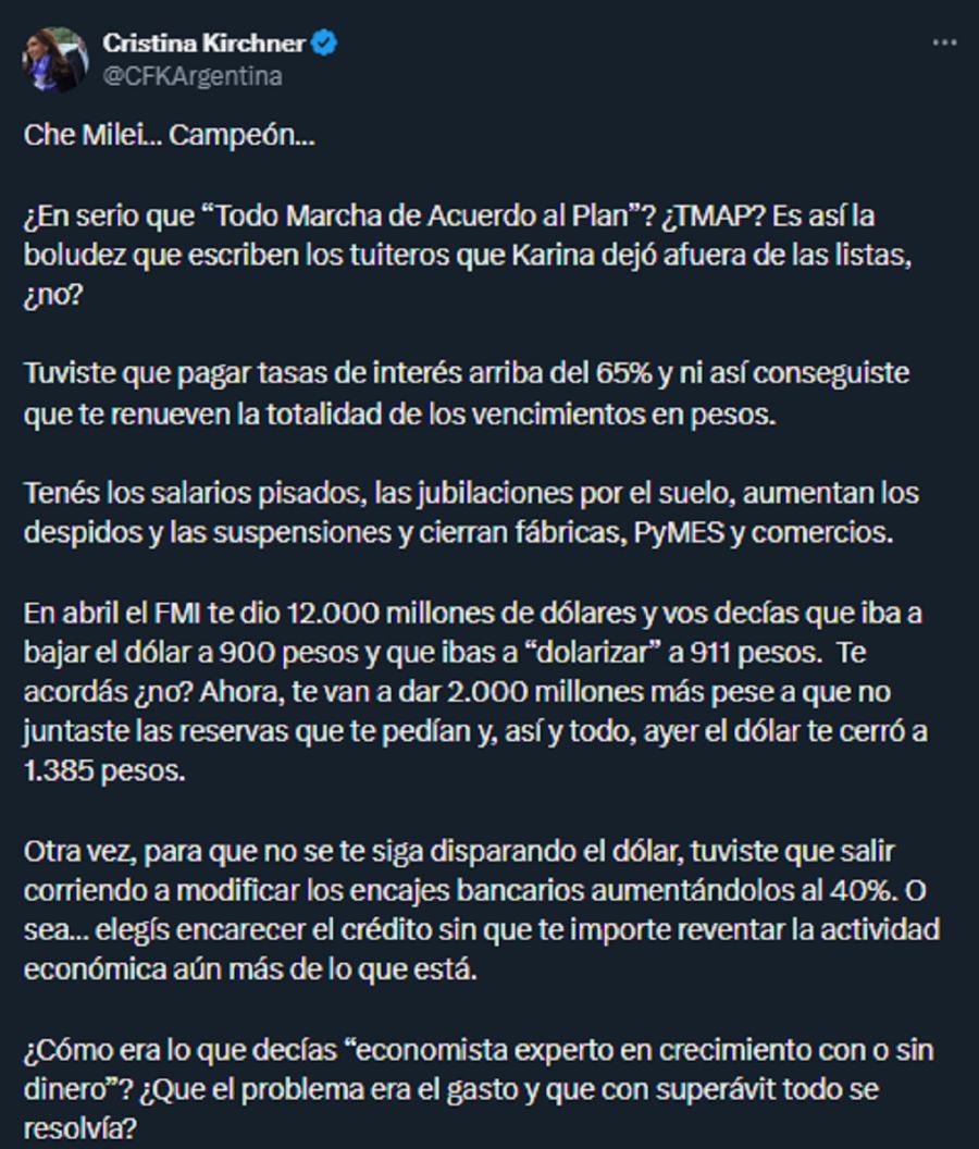 Cristina Kirchner