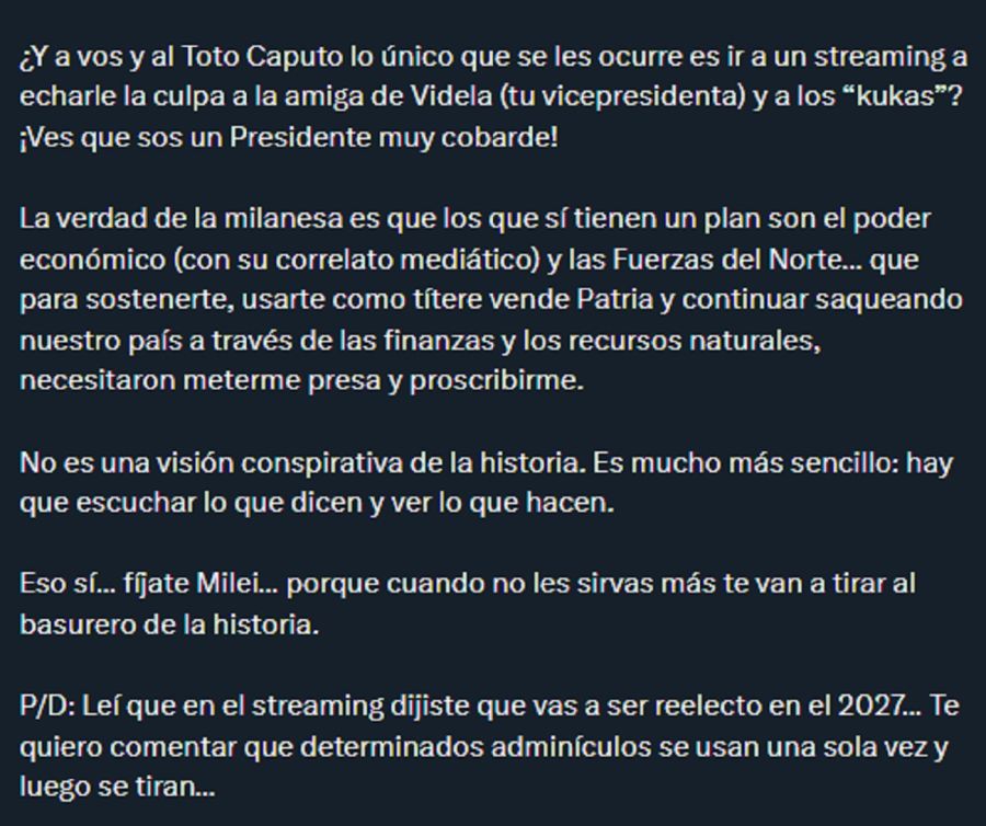 Cristina Kirchner