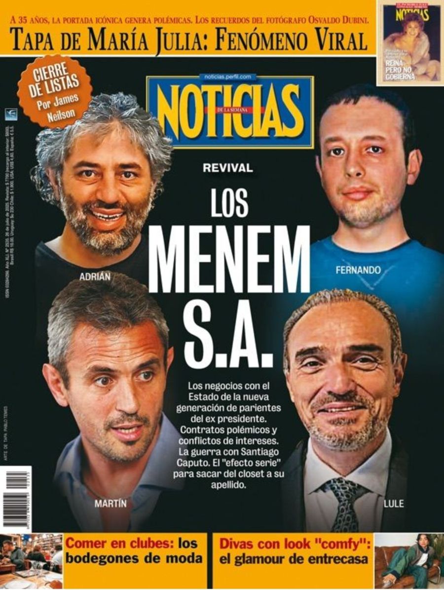 Menem revista Noticias