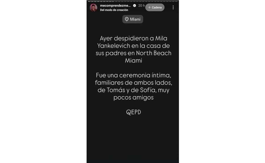 La despedida a Mila Yankelevich