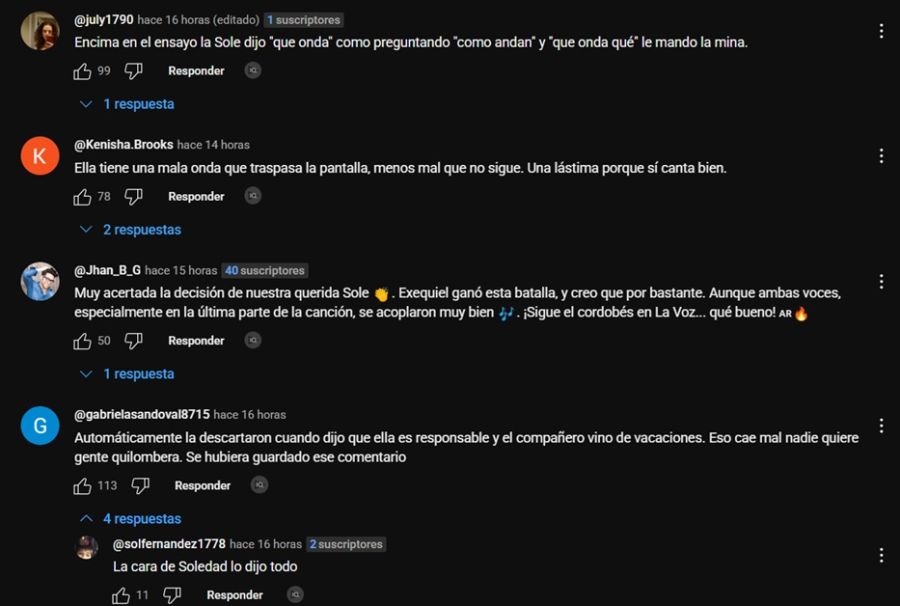 Los internautas contra Eugenia Cardozo de La Voz Argentina