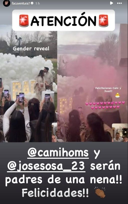 Cami Homs y José Sosa embarazados