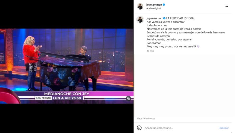 Jey Mammón vuelve a la TV