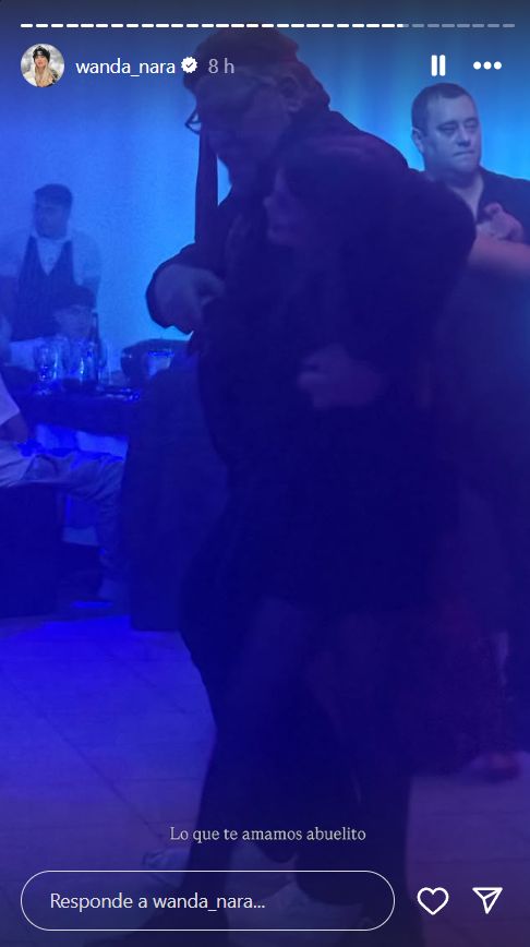 Wanda Nara en el cumpleaños de la sobrina de Mauro Icardi