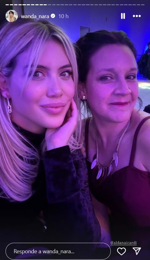 Wanda Nara en el cumpleaños de la sobrina de Mauro Icardi