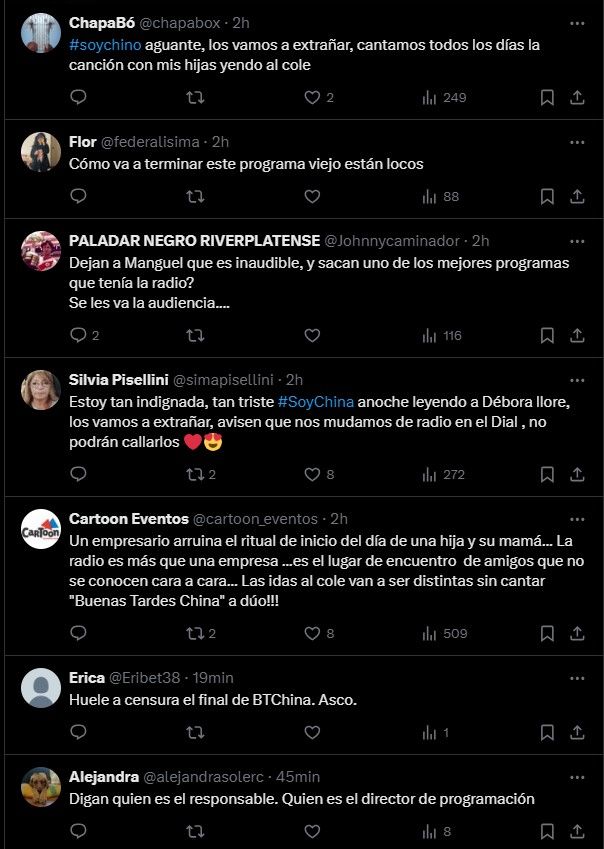 Criticas de los oyentes de Radio con Vos