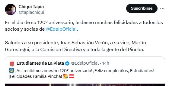 Tapia en X