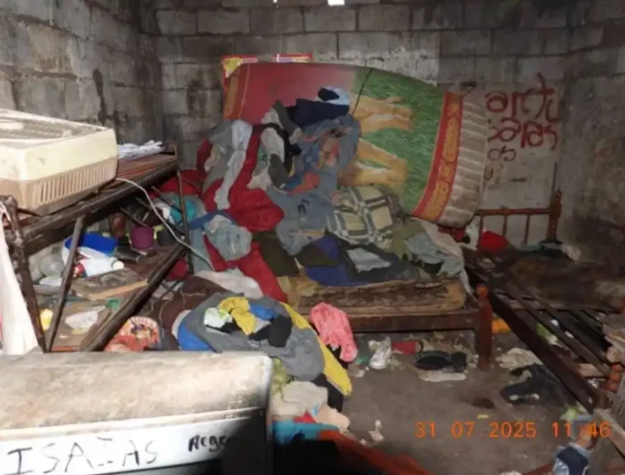 El interior del domicilio del presunto asesino serial Matías Jurado