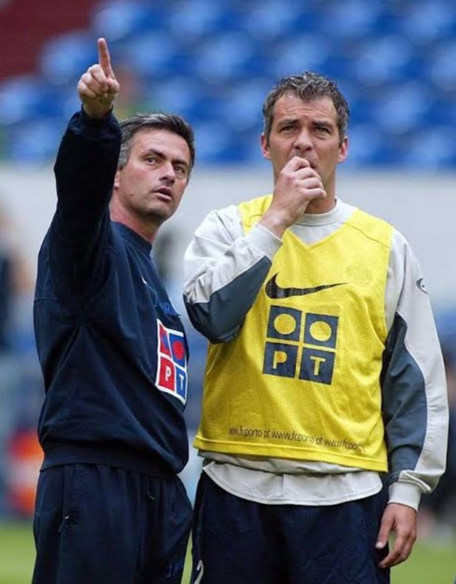 Jorge Costa y José Mourinho