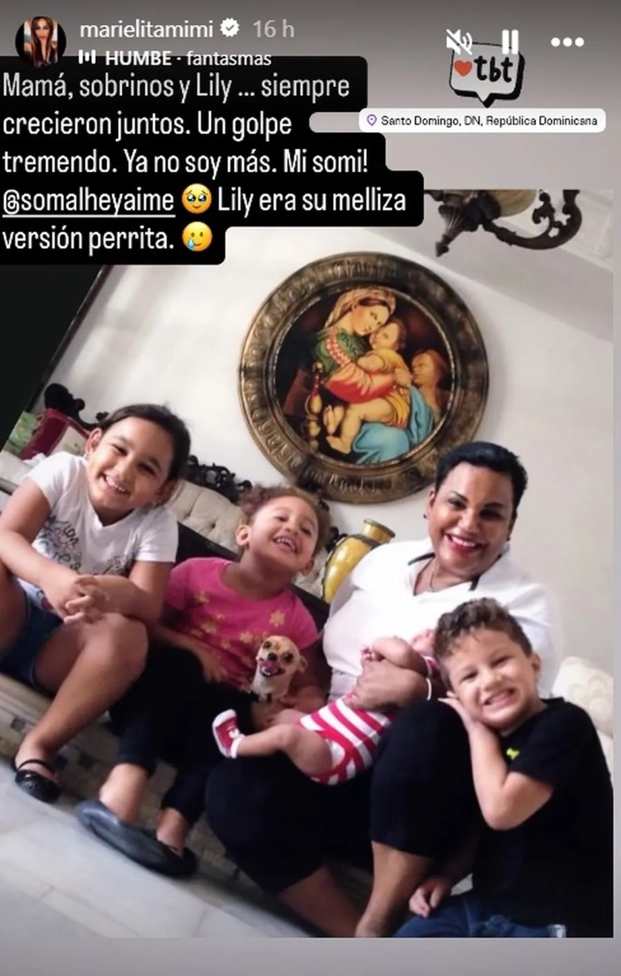 Mimi Alvarado se despidió de Lily, su perrita 2