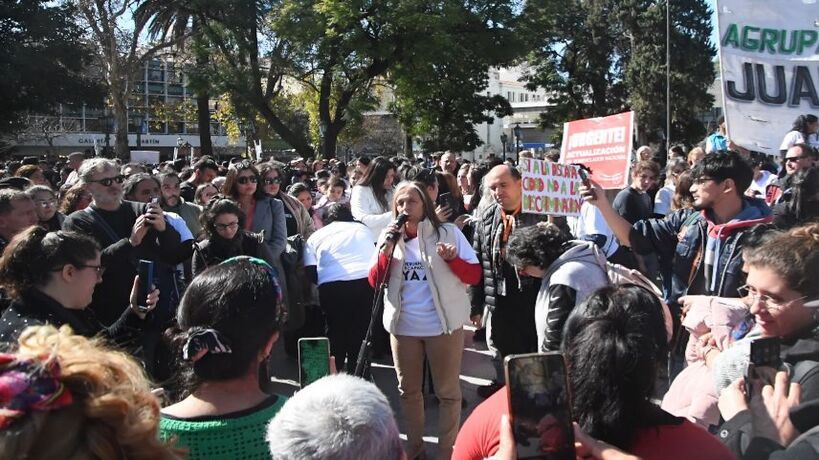 Montero en manifestación 