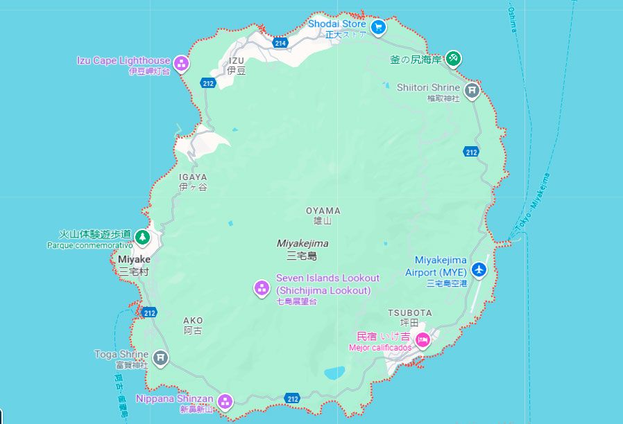 Miyake jima en Japón 06082025