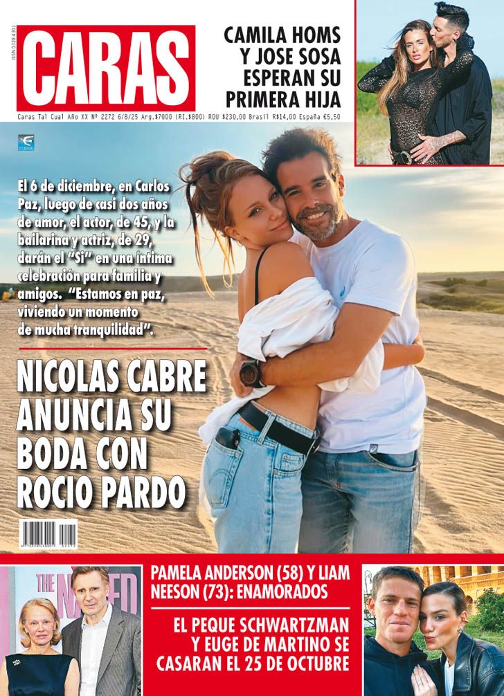 Nicolás Cabré anuncia su boda con Rocío Pardo 