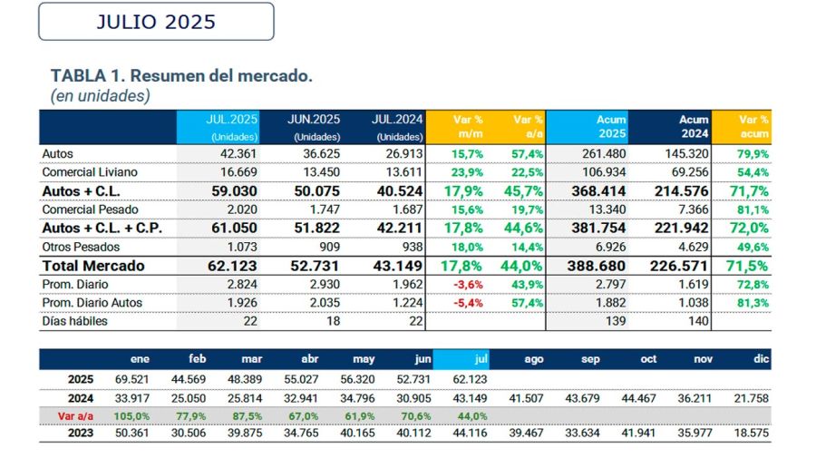 Resumen patentamiento julio 2025 06082025