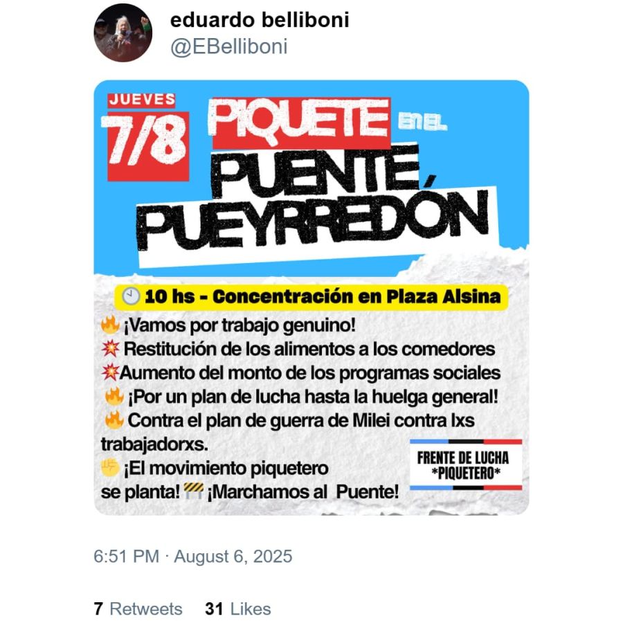 Eduardo Belliboni le respondió a quienes lo criticaron