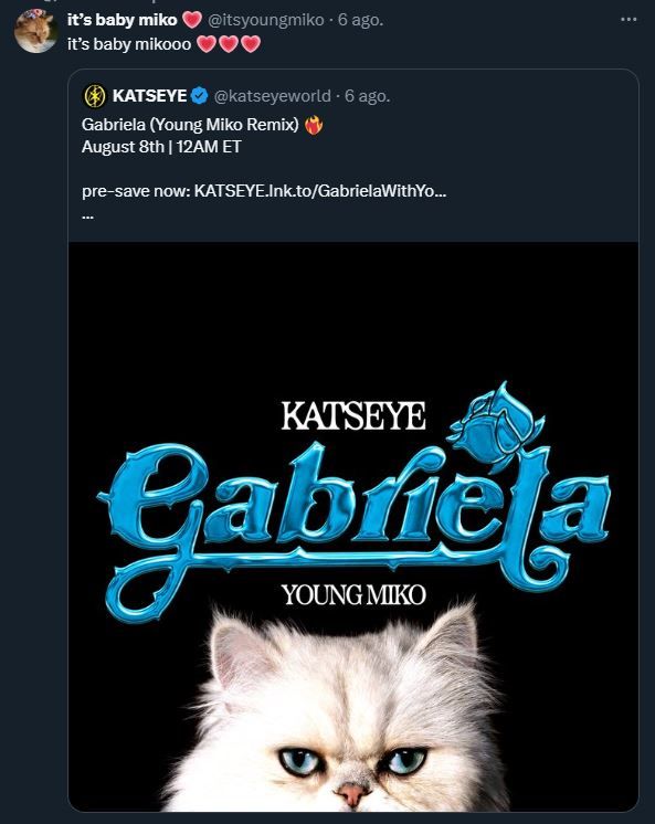 Gabriela KATSEYE x Young Miko
