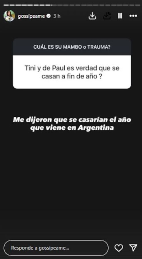 Tini Stoessel y Rodrigo de Paul