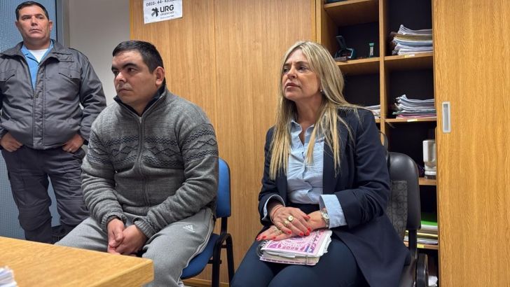 Carlos Luna y la abogada Mónica Pico