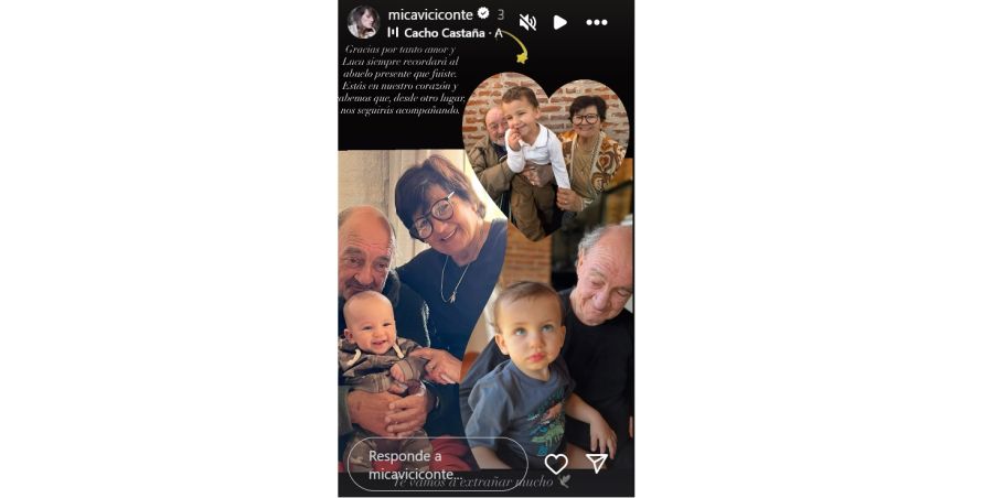Mica Cubero se despidió de Carlos Cubero