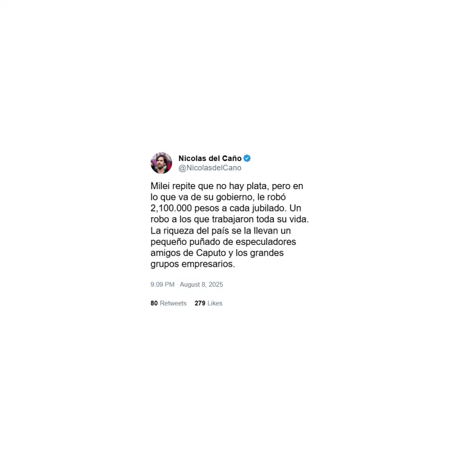 Posteo de Nicolás