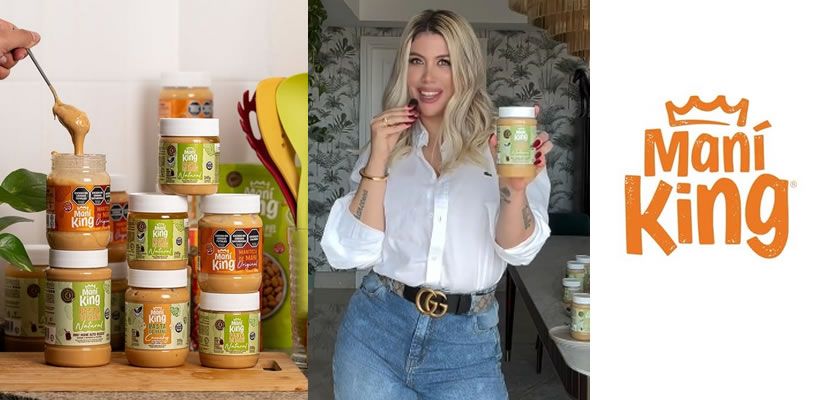 Maní King junto a Wanda Nara