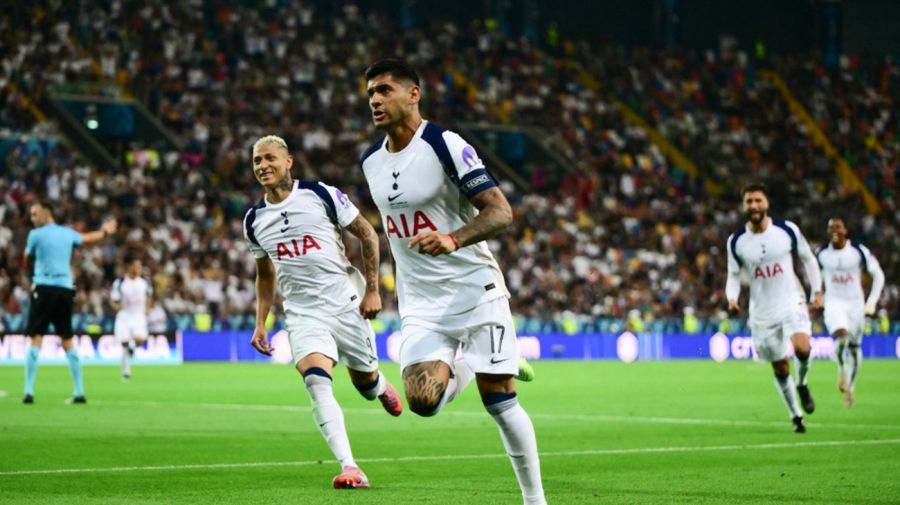 Cuti Romero en la Supercopa de Europa