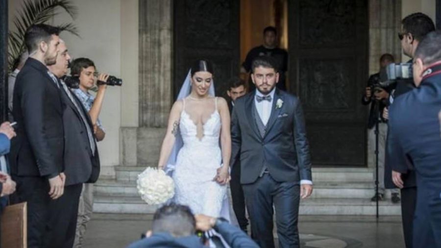 Diego Maradona Jr. y Nunzia Pennino casamiento