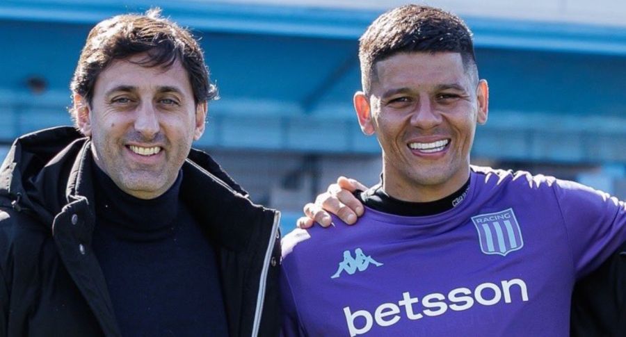 Diego Milito y Marcos Rojo