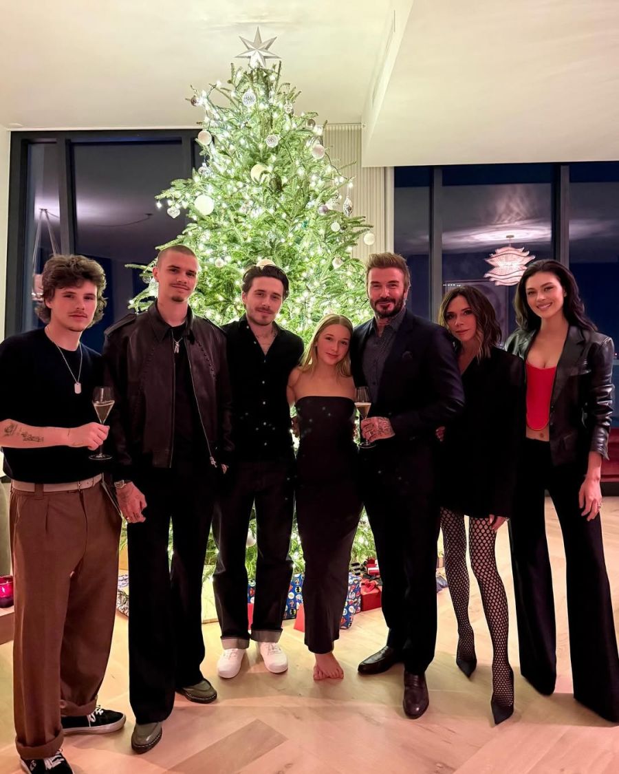 La familia Beckham