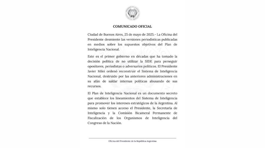 OFICINA DEL PRESIDENTE SIDE