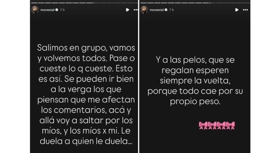 Descargo Morena Rial tras pelearse a los botellazos con otra mujer