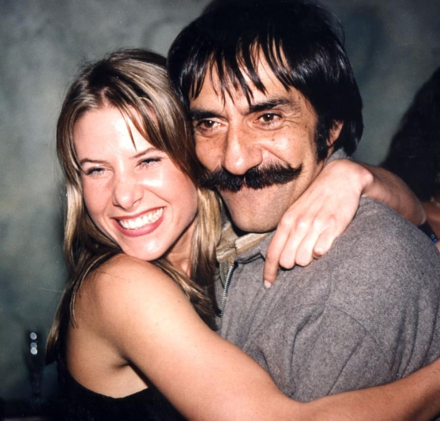 Karen Reichardt junto a Horacio Fontova en la década del 90